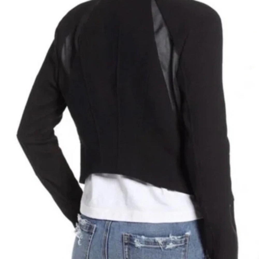 Blank NYC Black Zippered Women's Blazer-Size Large-NWT - Picture 3 of 15
